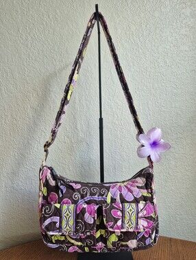 Vera Bradley Purple Punch Libby Crossbody Cargo Bag